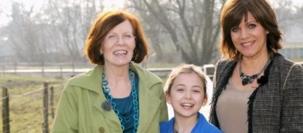 Annegret Raunigk mit Tochter und Birgit Schrowange Annegret Raunigk mit Tochter und Birgit Schrowange