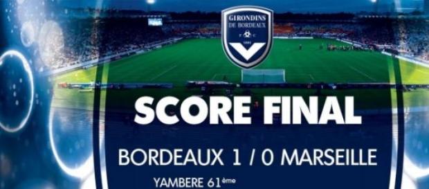 Bordeaux l'emporte 1-0 contre l'OM Bordeaux l'emporte 1-0 contre l'OM