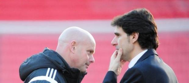 Boro boss Aitor Karanka and assistant Steve Agnew Boro boss Aitor Karanka and assistant Steve Agnew