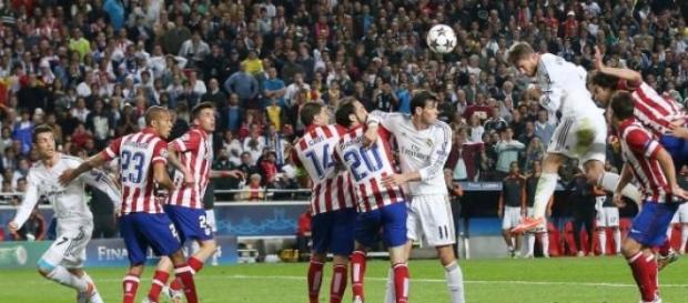 Gol de Sergio Ramos en la Final de Lisboa de 2014 Gol de Sergio Ramos en la Final de Lisboa de 2014