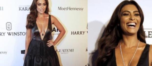 Juliana Paes com vestido revelador de Helô Rocha Juliana Paes com vestido revelador de Helô Rocha