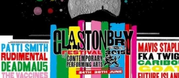Cartaz da edição de 2015 do Glastonbury. Cartaz da edição de 2015 do Glastonbury.