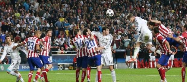 Gol de Sergio Ramos na final de 2013/2014. Gol de Sergio Ramos na final de 2013/2014.
