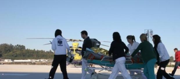 Um dos menores transferido para hospital de Lisboa Um dos menores transferido para hospital de Lisboa
