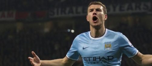 Dzeko, attaccante del Manchester city