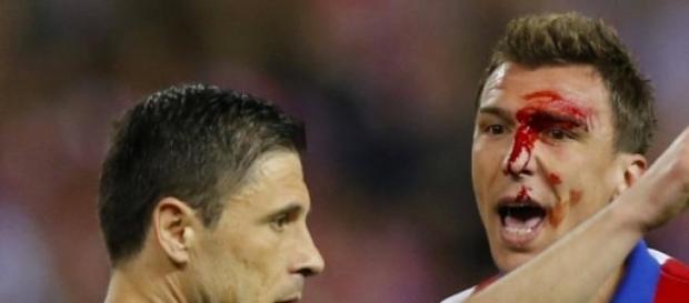 Krwawe derby dla Mandzukica. (źr. marca.es) Krwawe derby dla Mandzukica. (źr. marca.es)