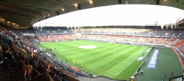 Paris-Barcelone, au Parc des Princes. Paris-Barcelone, au Parc des Princes.