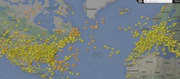 Situación real de vuelo en el mundo Situación real de vuelo en el mundo