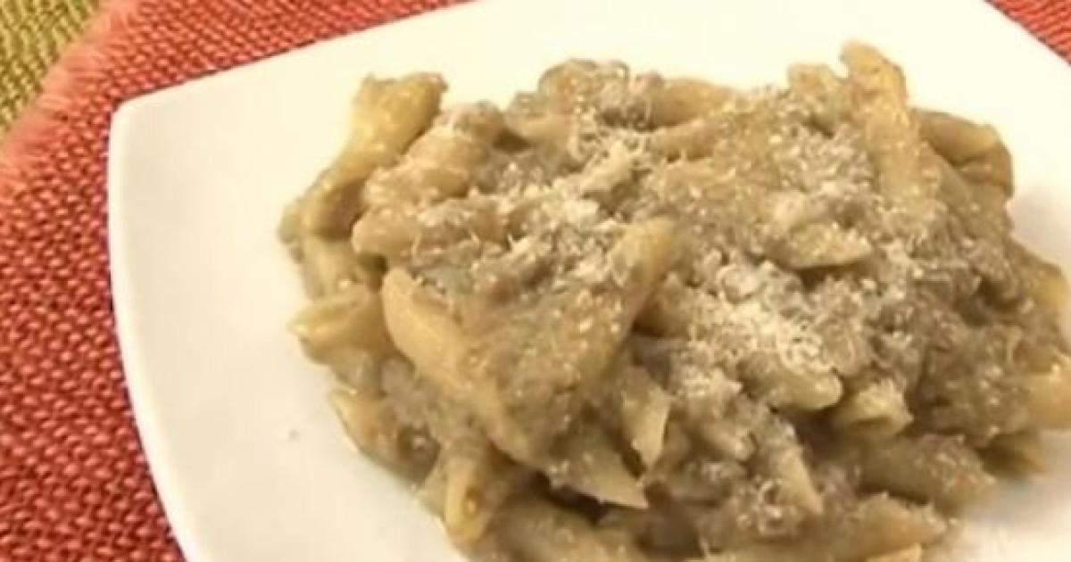 Cotto e Mangiato, ricetta del 16 aprile penne alla crema di melanzane