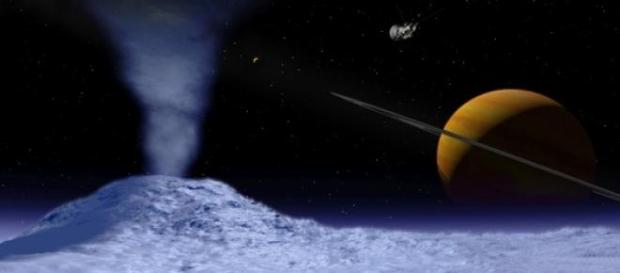 Encelado es una luna del planeta Saturno Encelado es una luna del planeta Saturno