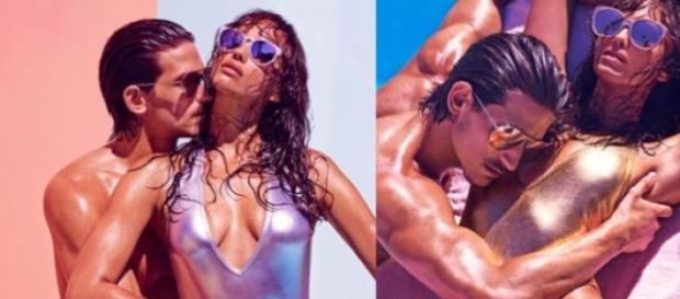 Irina Shayk deslumbrante com o modelo Jarrod Scott Irina Shayk deslumbrante com o modelo Jarrod Scott