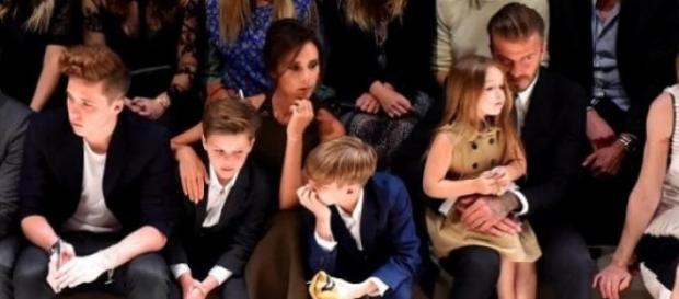 Família Beckham com Anna Wintour, em Los Angeles Família Beckham com Anna Wintour, em Los Angeles