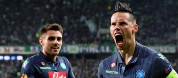 Marek Hamsik - strzelec dwóch goli Marek Hamsik - strzelec dwóch goli