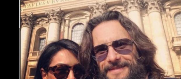 Rodrigo Santoro e Nazanin Boniadi no Vaticano. Rodrigo Santoro e Nazanin Boniadi no Vaticano.