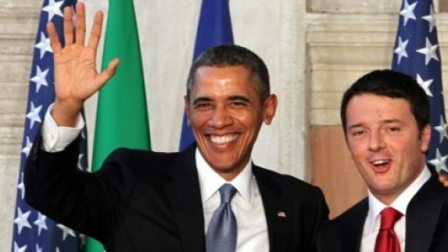 Barack Obama e Matteo Renzi.