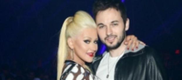 Christina Aguilera com Matthew Rutler Christina Aguilera com Matthew Rutler
