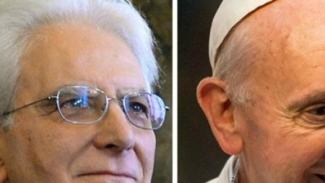 Il Presidente Mattarella con Papa Bergoglio 