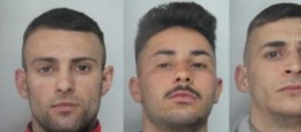 I tre giovani arrestati dalla Polizia I tre giovani arrestati dalla Polizia