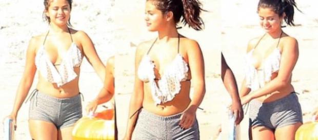 Alheia às críticas, Selena Gomez 'desfila' feliz Alheia às críticas, Selena Gomez 'desfila' feliz