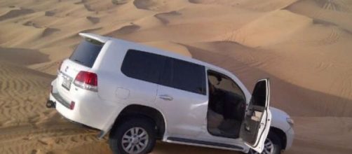 Dune bashing in Dubai's desert 