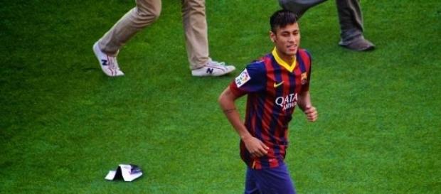 El brasileño Neymar anotó los goles del Barcelona El brasileño Neymar anotó los goles del Barcelona