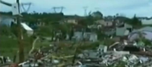 El tornado destruyó el 30% de la ciudad de Xanxeré El tornado destruyó el 30% de la ciudad de Xanxeré