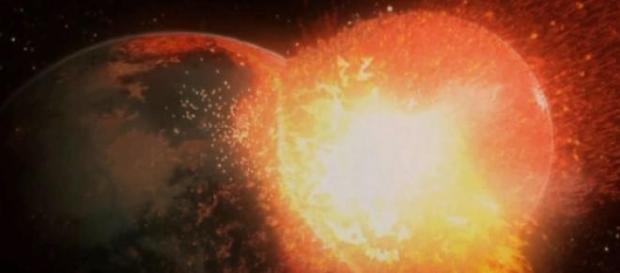 La Luna surgió de un enorme choque cósmico La Luna surgió de un enorme choque cósmico