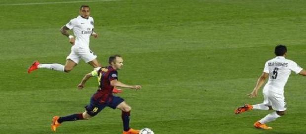 Iniesta passeur décisif face au PSG Iniesta passeur décisif face au PSG