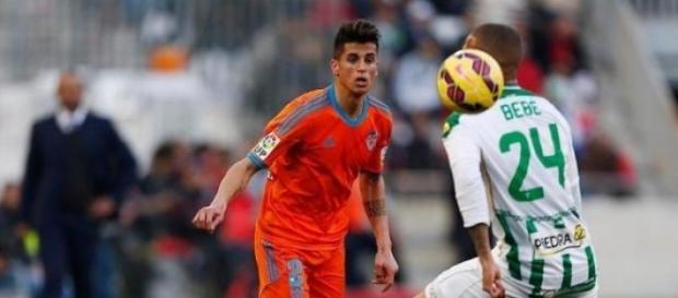 João Cancelo a jogar pelo Valência. João Cancelo a jogar pelo Valência.