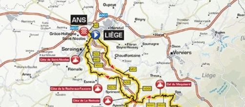 Liegi-Bastogne-Liegi 2015, percorso