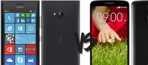 Nokia Lumia 735 vs LG G2 Mini