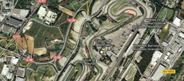 Il circuito di Montmelò dall'alto Il circuito di Montmelò dall'alto