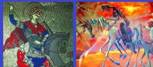 Sf. Gheorghe vs Don Quijote (pictor N. O. Toscano) Sf. Gheorghe vs Don Quijote (pictor N. O. Toscano)
