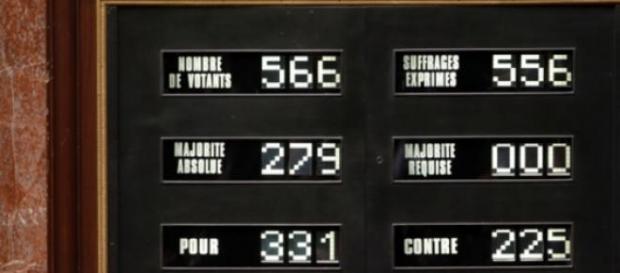 Un moment historique à l'Assemblée nationale. Un moment historique à l'Assemblée nationale.