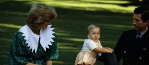 Lady Diana e Carlo col piccolo Williams 
