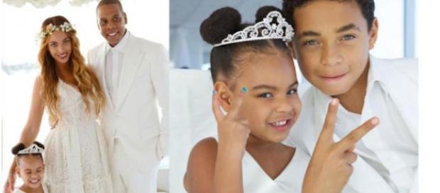 Blue Ivy encantou no casamento da avó Blue Ivy encantou no casamento da avó