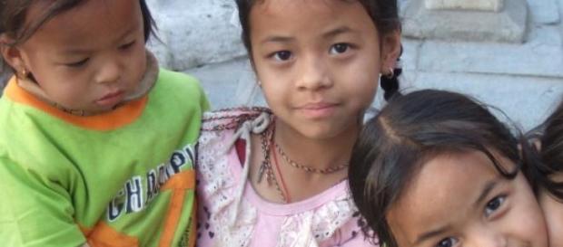 Kinder in Nepals Hauptstadt Kathmandu Kinder in Nepals Hauptstadt Kathmandu