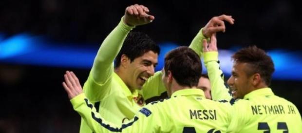 Trio 'MSN': poder ofensivo do Barça Trio 'MSN': poder ofensivo do Barça