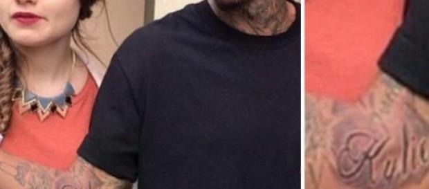 Rapper Tyga und sein neues Tattoo. Rapper Tyga und sein neues Tattoo.