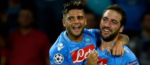 Insigne e Higuain a segno contro la Samp