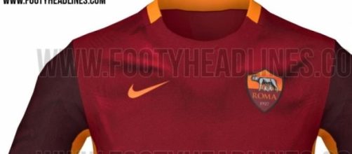 La nuova maglia della Roma