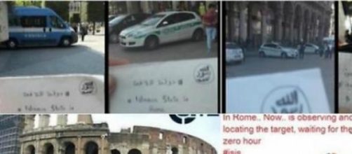 Un collage delle foto dell'Isis