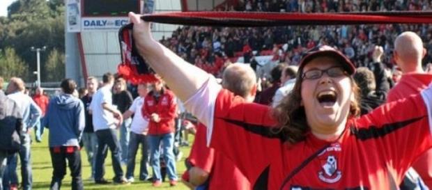 Bournemouth fans have started promotion party Bournemouth fans have started promotion party
