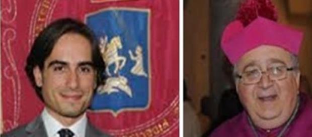 Il Sindaco Falcomatà e il Vescovo Morosini Il Sindaco Falcomatà e il Vescovo Morosini