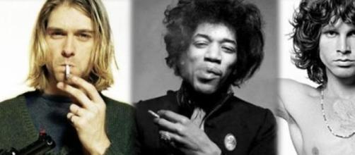 Cobain, Hendrix y Morrison; fundadores del Club 27