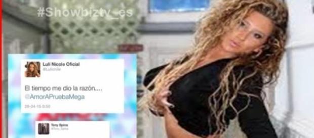Luli se discute con Tony por Twitter Luli se discute con Tony por Twitter