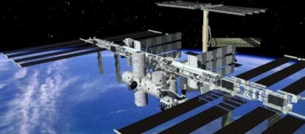 Na imagem a Estação Espacial Internacional Na imagem a Estação Espacial Internacional