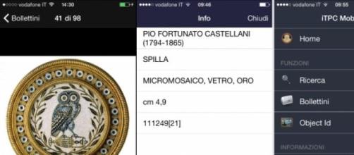 Applicazione iTPC Carabinieri: alcune schermate