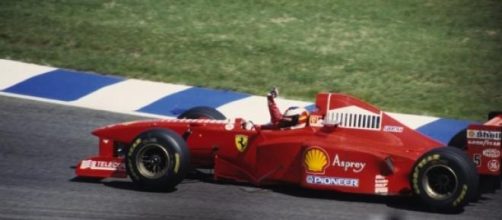 In foto, Schumacher al volante della Ferrari