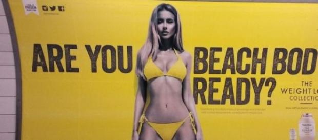 La publicité a provoqué des réactions à Londres. La publicité a provoqué des réactions à Londres.